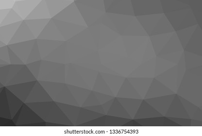 Light Silver, Gray vector abstract polygonal layout. Modern geometrical abstract illustration with gradient. Polygonal design for your web site.
