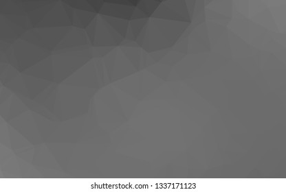 Light Silver, Gray vector abstract polygonal layout. Modern geometrical abstract illustration with gradient. The best triangular design for your business.