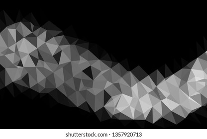 Light Silver, Gray vector abstract polygonal layout. A vague abstract illustration with gradient. Completely new template for your business design.