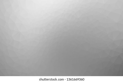 Light Silver, Gray vector abstract polygonal texture. Triangular geometric sample with gradient.  The best triangular design for your business.
