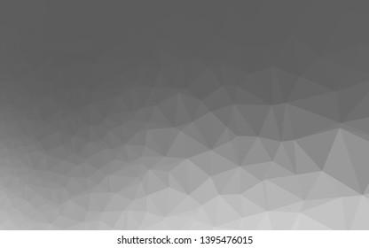Light Silver, Gray vector abstract mosaic backdrop. Shining colored illustration in a Brand new style. Polygonal design for your web site.