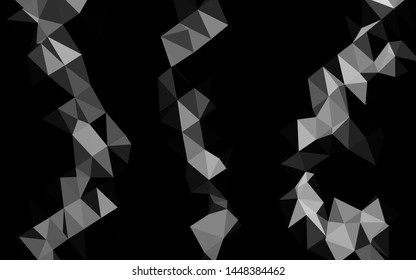 Light Silver, Gray vector abstract polygonal cover. Glitter abstract illustration with an elegant design. Brand new style for your business design.