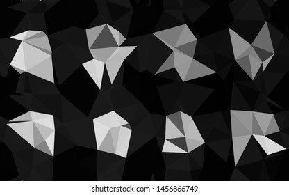 Light Silver, Gray vector abstract mosaic backdrop. Brand new colorful illustration in with gradient. Template for a cell phone background.