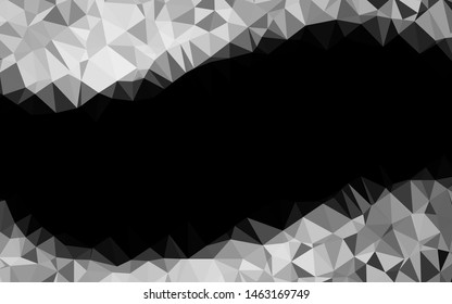 Light Silver, Gray vector abstract polygonal cover. Modern geometrical abstract illustration with gradient. Brand new design for your business.