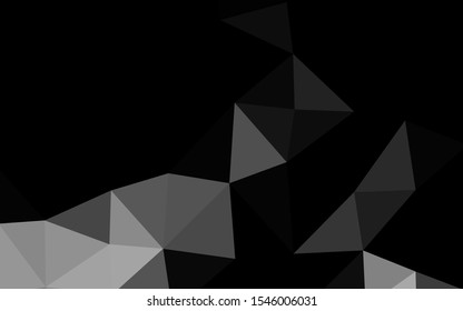 Light Silver, Gray vector abstract polygonal cover. Creative illustration in halftone style with gradient. New texture for your design.