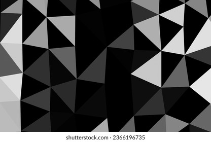 Light Silver, Gray vector abstract polygonal cover. An elegant bright illustration with gradient. Template for your brand book.