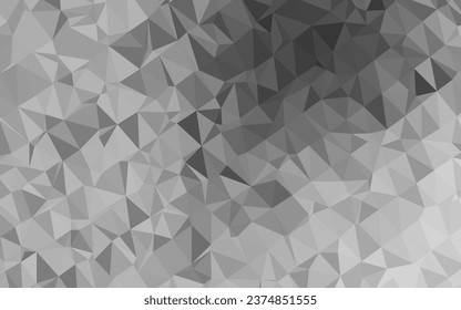 Light Silver, Gray vector abstract mosaic backdrop. A completely new color illustration in a vague style. Template for your brand book.