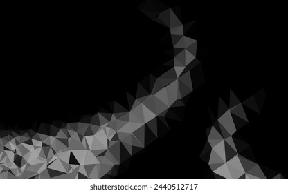 Light Silver, Gray vector abstract mosaic backdrop. Colorful illustration in abstract style with gradient. Textured pattern for background.