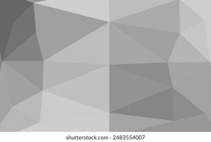 Light Silver, Gray vector abstract polygonal layout. Shining colored illustration in a Brand new style. Polygonal design for your web site.