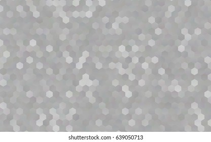 Light Silver, Gray vector abstract textured polygonal background. Brand-new blurry hexagonal design. Pattern can be used for background.
