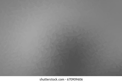 Light Silver, Gray vector abstract colorful background, which consist of triangles. Pattern with colored triangles on white background.