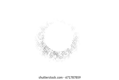 Light Silver, Gray vector abstract textured polygonal background. Brand-new blurry hexagonal design. Pattern can be used for background.