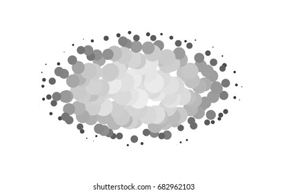 Light Silver, Gray vector abstract pattern with circles. Geometry template for your business design. Background with colored spheres.