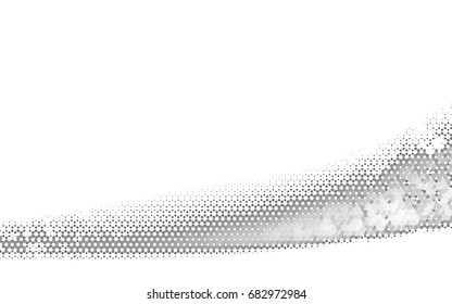 Light Silver, Gray vector abstract textured polygonal background. Brand-new blurry hexagonal design. Pattern can be used for background.