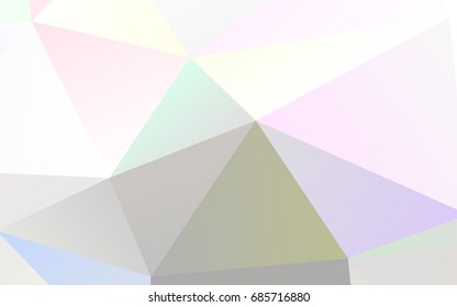 Light Silver, Gray vector abstract mosaic pattern. Colorful abstract illustration with gradient. The template can be used as a background for cell phones.