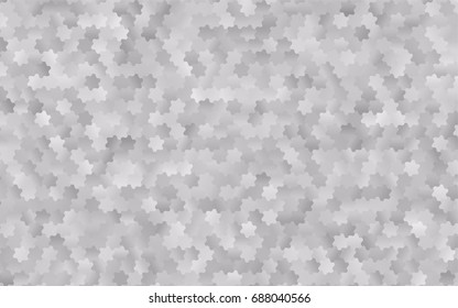 Light Silver, Gray vector abstract textured polygonal background. Brand-new blurry hexagonal design. Pattern can be used for background.