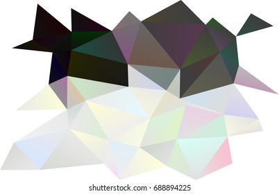 Light Silver, Gray vector abstract mosaic background. Creative geometric illustration in Origami style with gradient. A completely new design for your business.