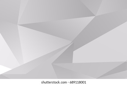 Light Silver, Gray vector abstract mosaic background. Modern geometrical abstract illustration with gradient. A new texture for your design.