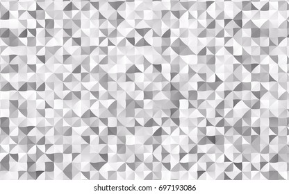Light Silver, Gray vector abstract polygonal template. A sample with polygonal shapes. Triangular pattern for your business design.