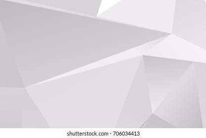 Light Silver, Gray vector abstract polygonal pattern. An elegant bright illustration with gradient. The elegant pattern can be used as part of a brand book.