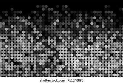 Light Silver, Gray vector abstract pattern with circles. Geometry template for your business design. Background with colored spheres.