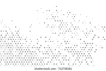 Light Silver, Gray vector abstract pattern with circles. Geometry template for your business design. Background with colored spheres.