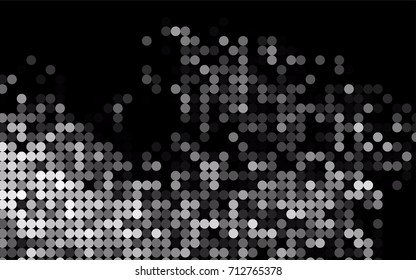 Light Silver, Gray vector abstract pattern with circles. Geometry template for your business design. Background with colored spheres.