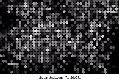 Light Silver, Gray vector abstract pattern with circles. Geometry template for your business design. Background with colored spheres.