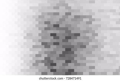 Light Silver, Gray vector abstract textured polygonal background. Blurry rectangular design. The pattern with repeating rectangles can be used for background.