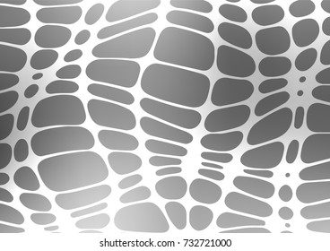 Light Silver, Gray vector abstract doodle template. A vague abstract illustration with doodles in Indian style. A completely new template for your business design.
