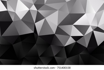 Light Silver, Gray vector abstract mosaic pattern. Shining colored illustration in a brand-new style. The elegant pattern can be used as part of a brand book.