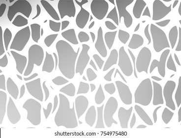 Light Silver, Gray vector abstract doodle pattern. Creative illustration in blurred style with doodles and Zen tangles. The doodle design can be used for your web site.