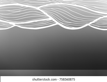 Light Silver, Gray vector abstract doodle background. Glitter abstract illustration with doodles and Zen tangles. The best blurred design for your business.