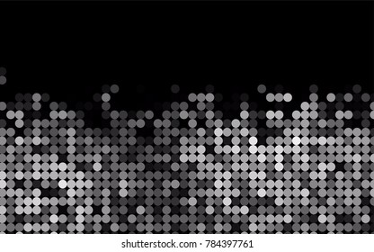 Light Silver, Gray vector abstract pattern with circles. Geometry template for your business design. Background with colored spheres.