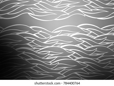 Light Silver, Gray vector abstract doodle background. A completely new color illustration in doodle style. The elegant pattern can be used as a part of a brand book.