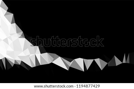 Light Silver, Gray vector abstract mosaic pattern. Colorful illustration in abstract style with gradient. The textured pattern can be used for background.