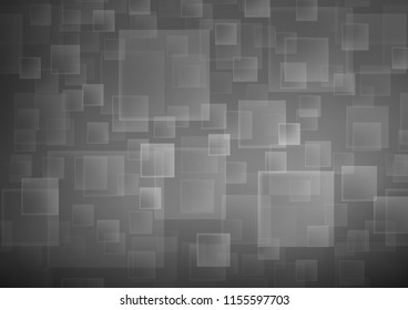 Light Silver, Gray vector backdrop with rectangles, squares. Beautiful illustration with rectangles and squares. Best design for your ad, poster, banner.