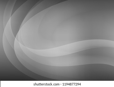 Light Silver, Gray vector backdrop with bent lines. Glitter abstract illustration with wry lines. The best blurred design for your business.