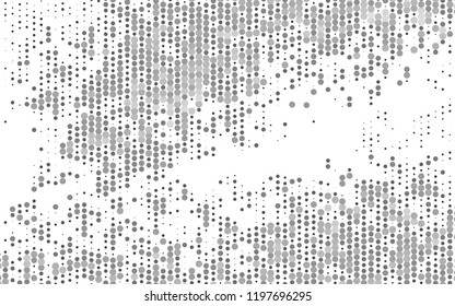 Light Silver, Gray vector backdrop with dots. Illustration with set of shining colorful abstract circles. Template for your brand book.