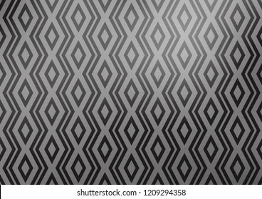 Light Silver, Gray vector backdrop with lines, cubes. Glitter abstract illustration with colorful lines, rhombuses. Pattern for business booklets, leaflets.