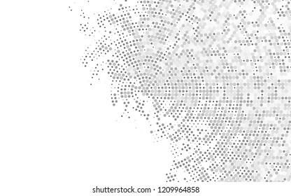 Light Silver, Gray vector backdrop with dots. Abstract illustration with colored bubbles in nature style. Pattern for ads, leaflets.