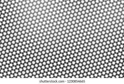 Light Silver, Gray vector backdrop with dots. Blurred decorative design in abstract style with bubbles. Design for posters, banners.