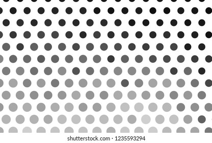 Light Silver, Gray vector backdrop with dots. Abstract illustration with colored bubbles in nature style. Pattern for ads, leaflets.