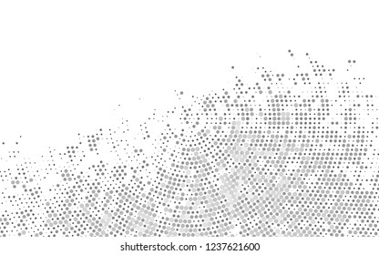 Light Silver, Gray vector backdrop with dots. Abstract illustration with colored bubbles in nature style. Pattern for ads, leaflets.