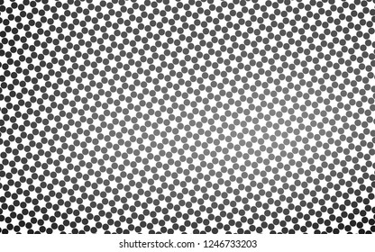 Light Silver, Gray vector backdrop with dots. Glitter abstract illustration with blurred drops of rain. Design for business adverts.