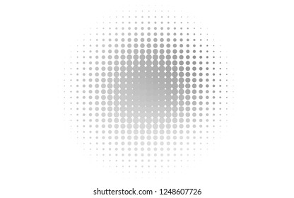 Light Silver, Gray vector backdrop with dots. Beautiful colored illustration with blurred circles in nature style. Pattern for ads, booklets.