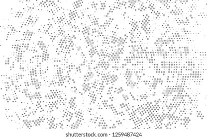 Light Silver, Gray vector backdrop with dots. Glitter abstract illustration with blurred drops of rain. Design for posters, banners.