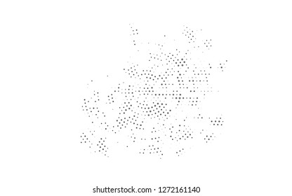 Light Silver, Gray vector backdrop with dots. Blurred decorative design in abstract style with bubbles. Design for business adverts.