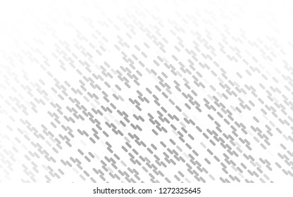 Light Silver, Gray vector backdrop with long lines. Modern geometrical abstract illustration with staves. Smart design for your business advert.