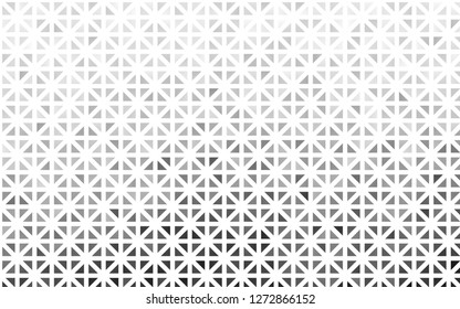 Light Silver, Gray vector backdrop with lines, triangles. Decorative design in abstract style with triangles. Best design for your ad, poster, banner.